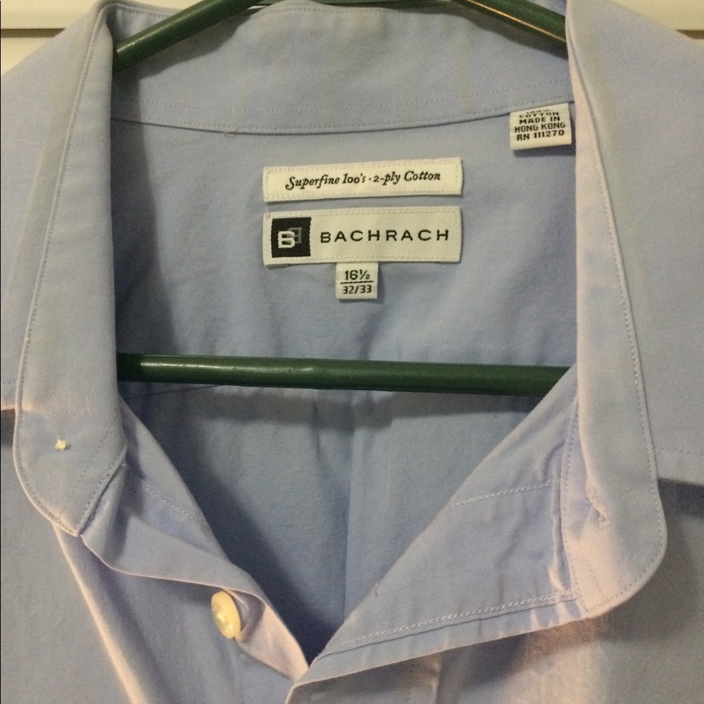 **DONATING 6/30 MAKE OFFER** 
Bacharach Men's Light Blue Dress Shirt - Picture 2 of 6